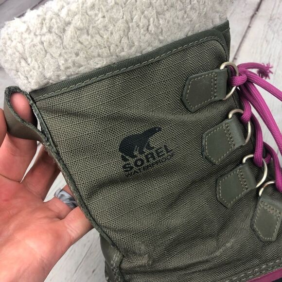 Sorel Winter Carnival Green Winter Boots Women's Sz 8 - Picture 3 of 12